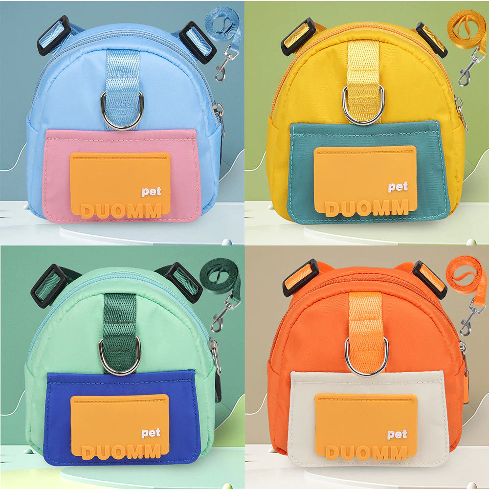 Reflective Dog Backpack Harness – No‑Pull, Adjustable Fit with Poop Bag Holder