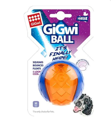 Vocal Dog Toy Ball TPR Squeaky – Interactive Fetch Ball with Sound for Small to Large Dogs