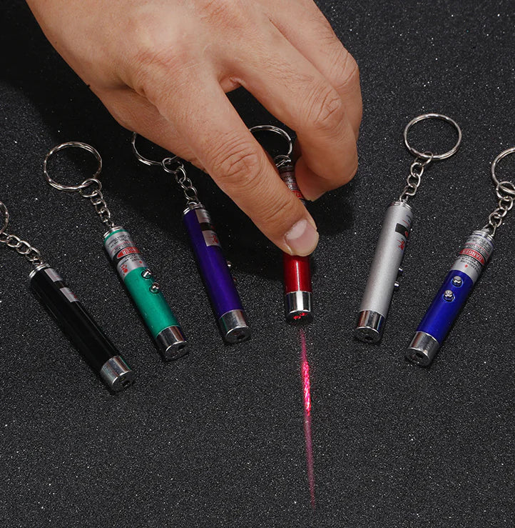 Laser Cat Teaser Stick with LED Infrared – Aviation Aluminum Interactive Pointer