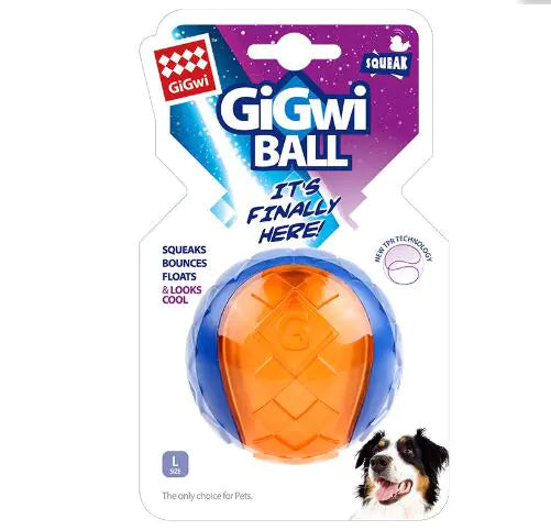 Vocal Dog Toy Ball TPR Squeaky – Interactive Fetch Ball with Sound for Small to Large Dogs