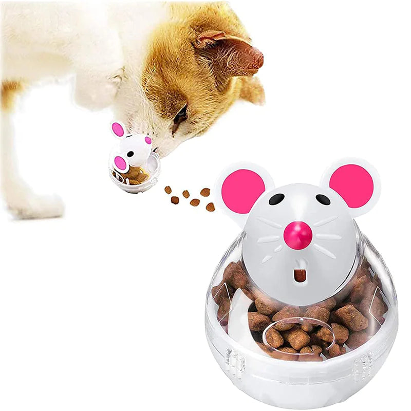 Interactive Cat Food Tumbler Toy – Slow Feeder Ball Dispenser for Mental Stimulation