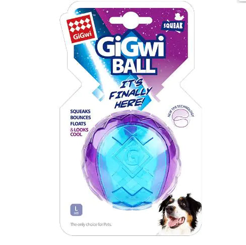 Vocal Dog Toy Ball TPR Squeaky – Interactive Fetch Ball with Sound for Small to Large Dogs