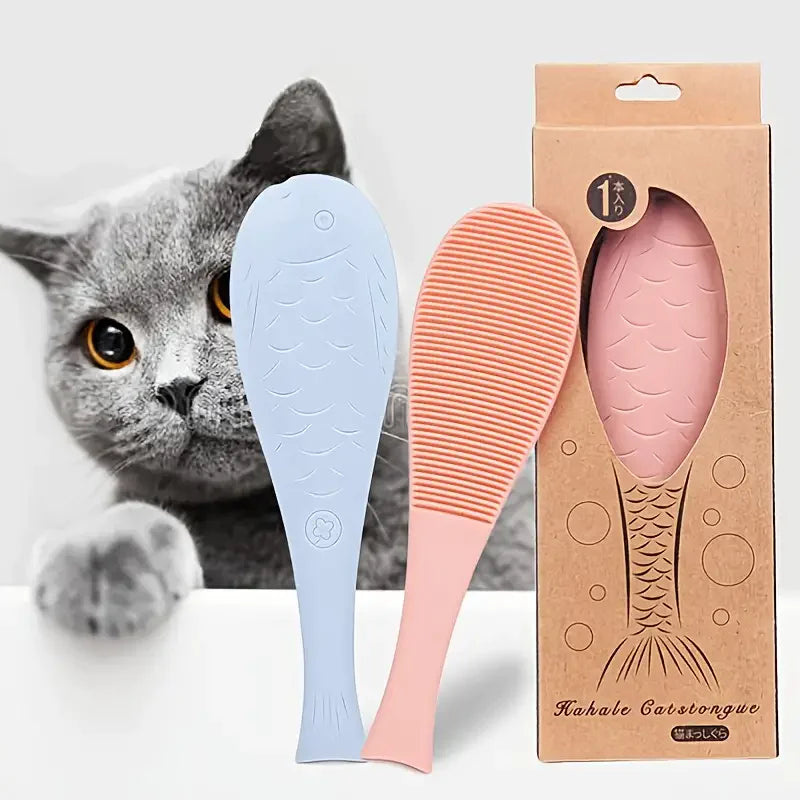 Cat Fish Shape Massage Comb for Hair Removal – Self-Grooming Brush