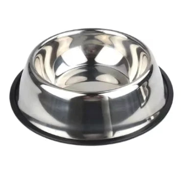 Stainless Steel Non-Slip Pet Feeding Bowl – Anti-Spill 6 Sizes (15-34cm) for Dogs & Cats