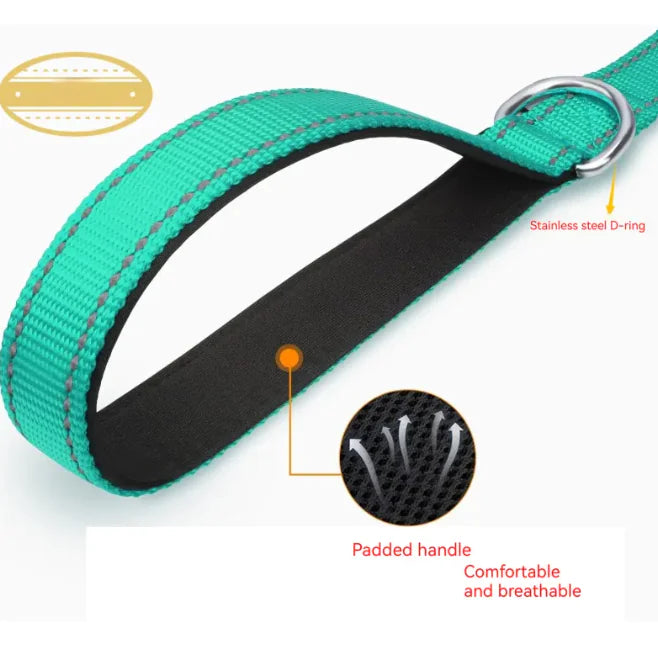 Pet Hand Holding Rope – Durable Polyester Chain Ring Leash for Walking & Training