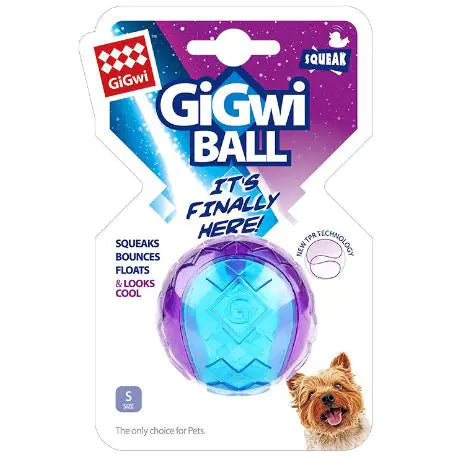 Vocal Dog Toy Ball TPR Squeaky – Interactive Fetch Ball with Sound for Small to Large Dogs