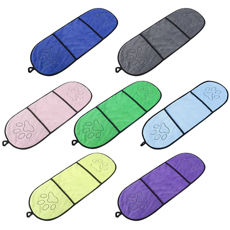 Ultra-Absorbent Microfiber Pet Bath Towel for Dogs and Cats – Quick-Dry 23x65cm