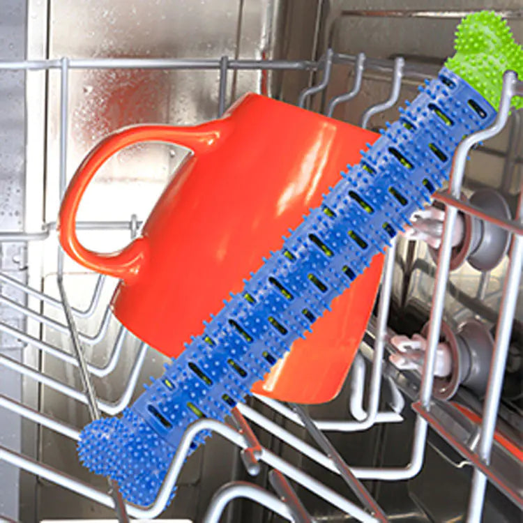 Pet Tooth Cleaning Chew Toy – TPR Rubber Toothbrush for Dogs & Cats