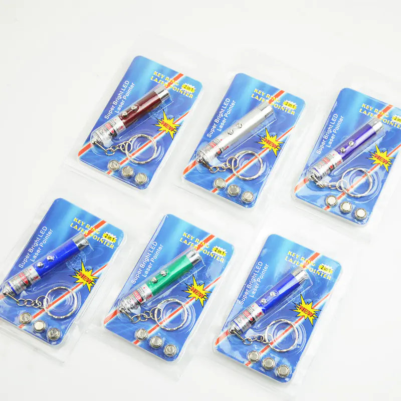 Laser Cat Teaser Stick with LED Infrared – Aviation Aluminum Interactive Pointer