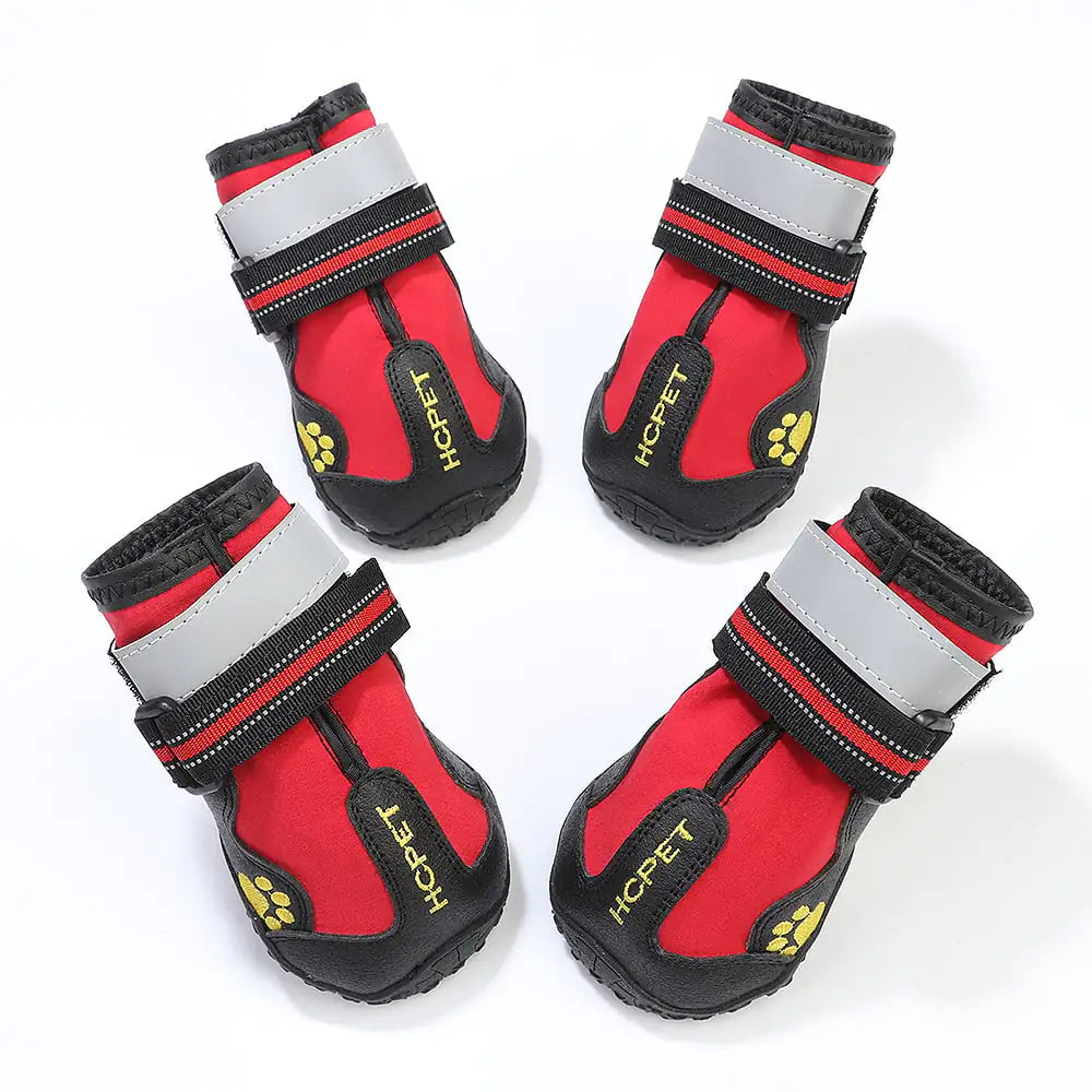 Waterproof Shoes for Dogs – Cloth Pet Boots for Rain and Mud (4 Pack, Sizes 1–8)