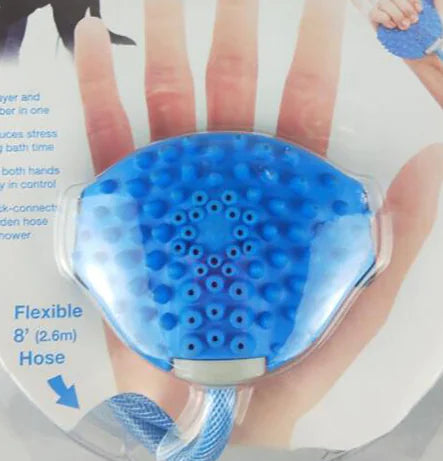 Silicone Massage Shower Head for Dogs and Cats – Gentle Pet Bath Brush