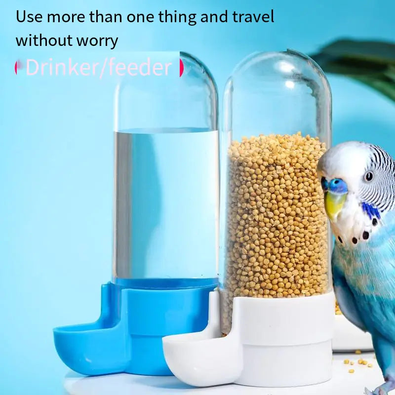 Automatic Bird Water Dispenser – No‑Mess Cage Feeder Bottle (90 ml)