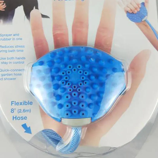 Silicone Massage Shower Head for Dogs and Cats – Gentle Pet Bath Brush