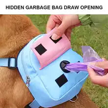 Reflective Dog Backpack Harness – No‑Pull, Adjustable Fit with Poop Bag Holder